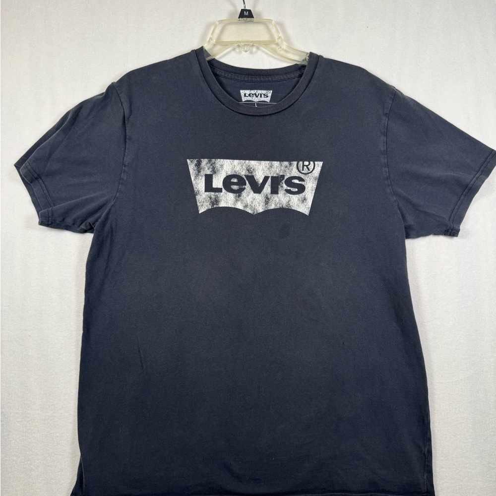 Levi's Men's Black Logo Crewneck T-Shirt